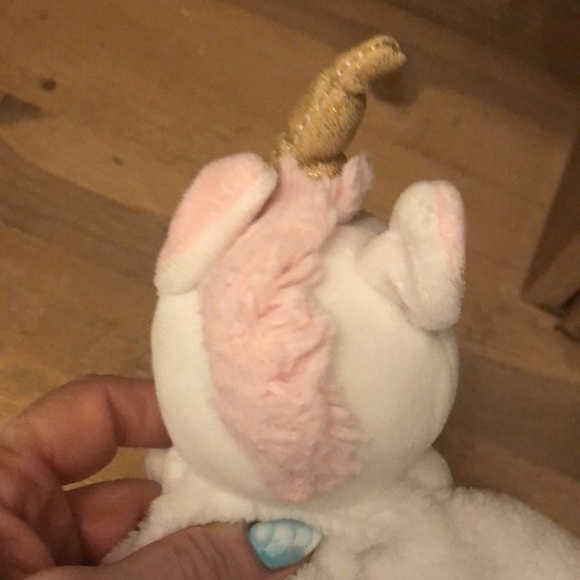 Carters Lovey Security Baby Blanket Unicorn Pink Plush Satin Trim 2016 - Picture 4 of 9